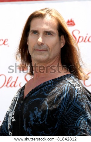 LOS ANGELES - JUL 28:  Fabio at a public appearance to promote the Epic Old Spice Challenge  at The Grove on July 28, 2011 in Los Angeles, CA