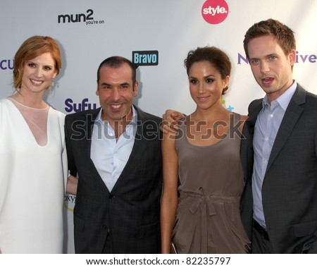 stock photo LOS ANGELES AUG 1 Sarah Rafferty Rick Hoffman Meghan