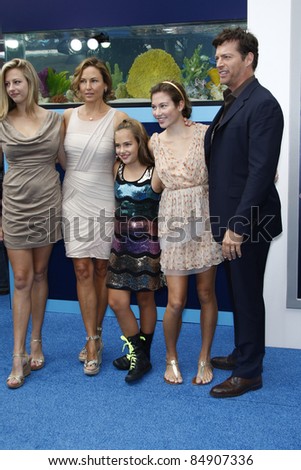 LOS ANGELES - SEP 17: Harry Connick Jr; Sarah , Jill Goodacre, Charlotte , Georgia arrive at the \' World Premiere of \'Dolphin Tale\'  at The Regency Village Theater on September 17, 2011 in Westwood,CA