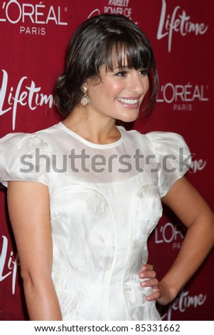 LOS ANGELES - SEPT 23:  Lea Michele arriving at the Variety\'s Power of Women Luncheon at Beverly Wilshire Hotel on September 23, 2011 in Beverly Hills, CA