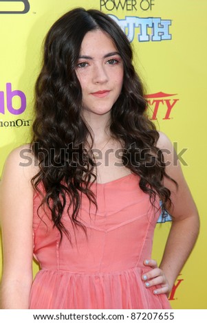 stock photo LOS ANGELES OCT 22 Isabelle Fuhrman arriving at the 2011