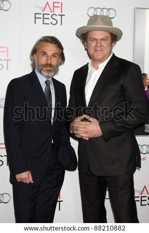 LOS ANGELES - NOV 5:  Christoph Waltz; John C. Reilly. arrives at the AFI FEST 2011 Gala Screening of \
