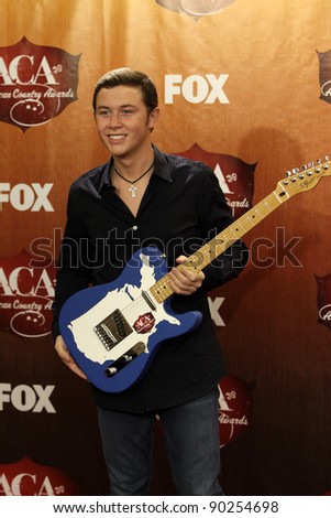 LOS ANGELES - DEC 5:  Scotty McCreery in the Press Room of the American Country Awards 2011 at MGM Grand Garden Arena on December 5, 2011 in Las Vegas, NV