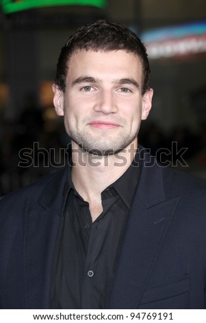 LOS ANGELES - FEB 8:  Alex Russell arrives at the \'This Means War\' Premiere at Graumans Chinese Theater on February 8, 2012 in Los Angeles, CA