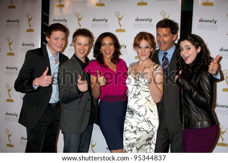 LOS ANGELES - FEB 15:  Switched at Birth Cast arrives at the \