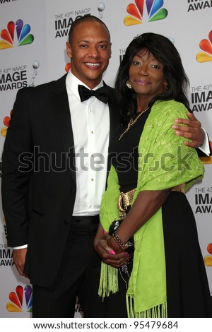 LOS ANGELES - FEB 17:  Emerson Brooks, mom arrives at the 43rd NAACP Image Awards at the Shrine Auditorium on February 17, 2012 in Los Angeles, CA
