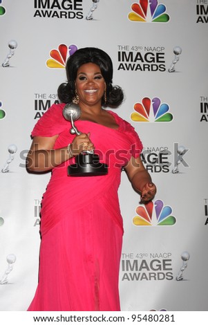 LOS ANGELES - FEB 17:  Jill Scott in the Press Room of the 43rd NAACP Image Awards at the Shrine Auditorium on February 17, 2012 in Los Angeles, CA