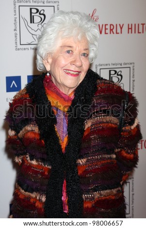 LOS ANGELES - MAR 18:  Charlotte Rae arrives at the Professional Dancer\'s Society Gypsy Awards at the Beverly Hilton Hotel on March 18, 2012 in Los Angeles, CA