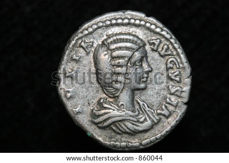 Roman coin,denar of Iulia Domma 193-217 AD