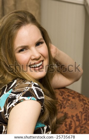 Attractive Young Woman with a Big Smile