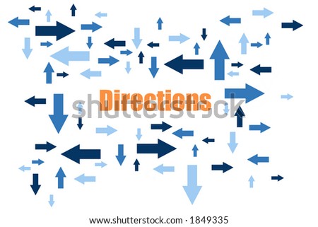 Directions - Blue Arrows In Different Sizes Pointing In Different Directions