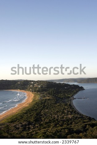 Palm Beach, Sydney At The Pacific Ocean On A Sunny Day, early Morning Light, Australia
