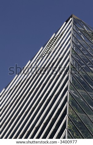 Modern Building - Pyramid With Glass And Steel Facade, Palm Cove, Sydney Royal Botanic Gardens