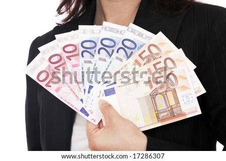 Pictures Of Money Notes. Holding Euro Money, Notes,