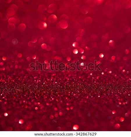 Abstract red glitter holiday background. Winter xmas holidays. Christmas. Valentine\'s day.