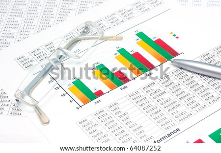 Balancing the Accounts. Business concept