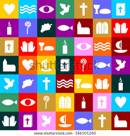 colorful christian symbols colorful christian symbols