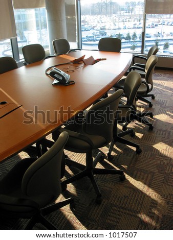 Empty business conference room