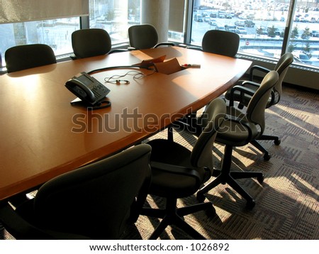 Empty business meeting or conference room