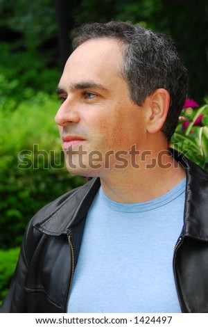 Portrait of a man outside