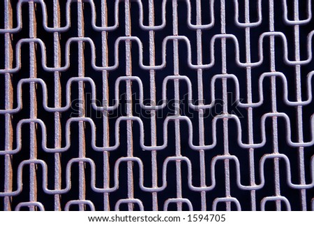 Abstract metal grid background