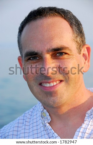 Portrait of smiling handsome man