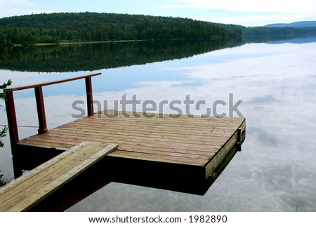 old wood dock