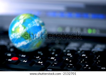 Concept of global internet connectivity or international business