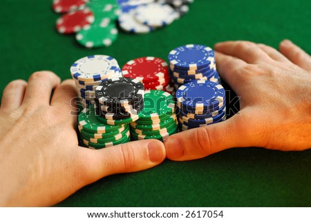 Poker player going 