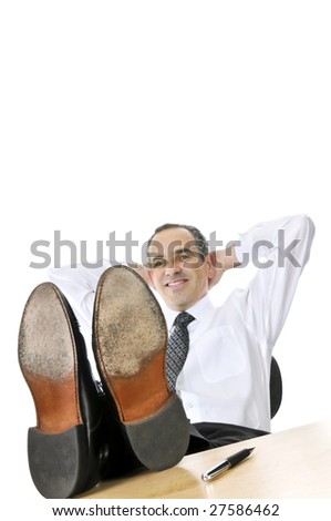 Businessman Feet Up