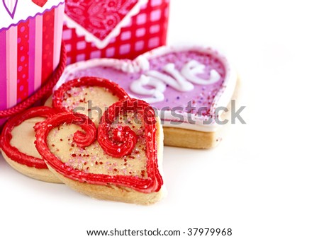 Shortbread Valentine Cookies