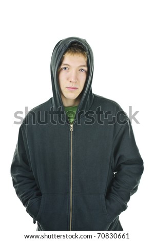 Man Wearing Hoodie