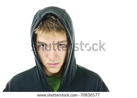 Man Wearing Hoodie