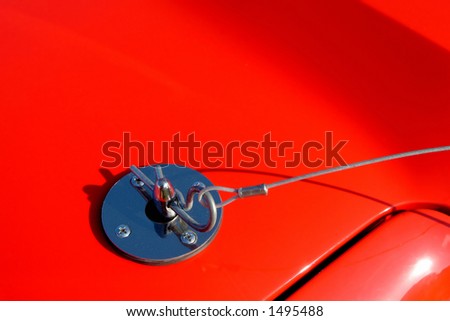 cotter pin secures racing car hood
