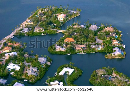  view of florida homes near the atlantic ocean and intracoastal waterway