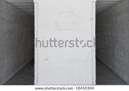 underground storage rooms of historic military fort as background