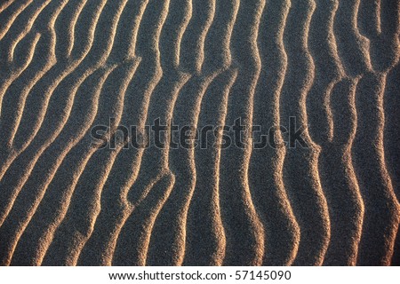 Sand waves in desert background