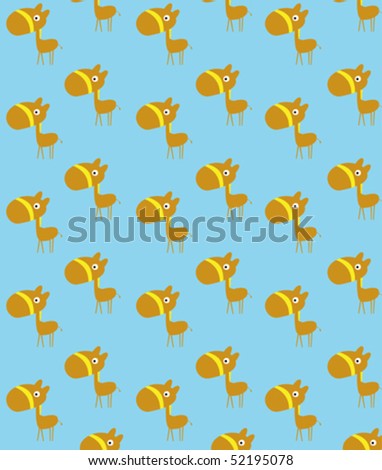 Cartoon Horse Wallpaper Stock Vector Illustration 52195078 : Shutterstock