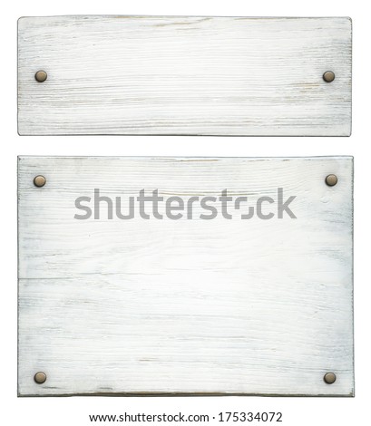 Old wooden plate (clipping path)