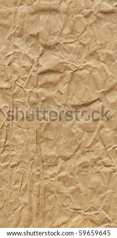 Leaf of the old, crumpled paper