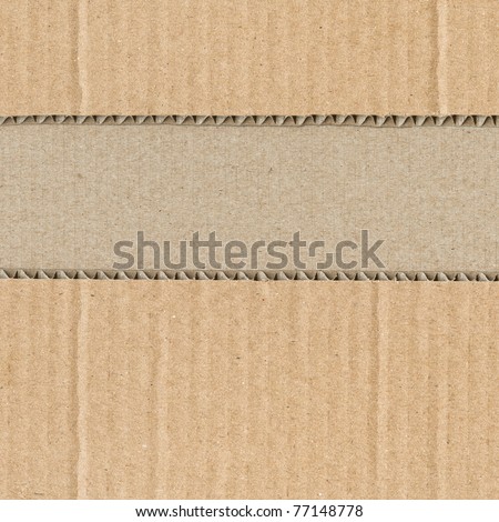 Cut-up corrugated cardboard
