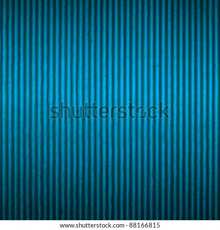Blue textured corrugate cardboard