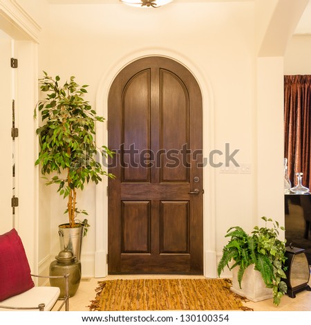 Classic AMerican home entrance interior