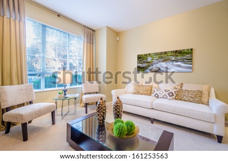 Interior Design Of A Luxury Living Room