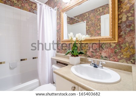Fragment of a luxury bathroom Fragment of a luxury bathroom