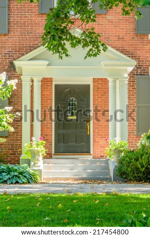 A nice entrance of a luxury house