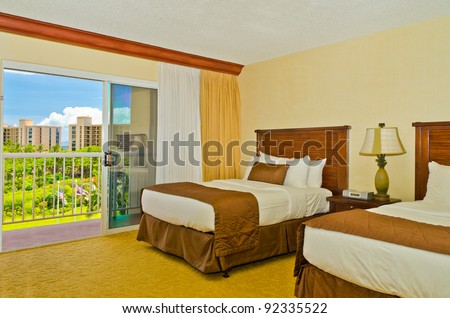 hotel room with fantastic garden view