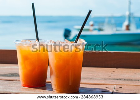 Fruity Drinks by the Sea