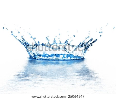 stock photo beautiful splash of water blue drops