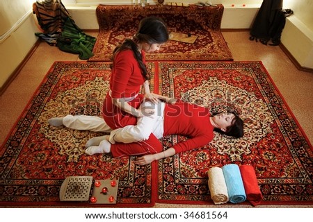Thai massage is a type of massage in Thai style that involves stretching and deep massage.